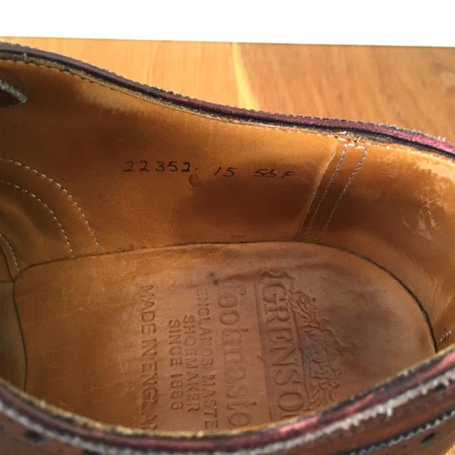 GRENSON グレンソン ウィングチップシューズ 5.5 51/2F メンズの靴/シューズ(ドレス/ビジネス)の商品写真