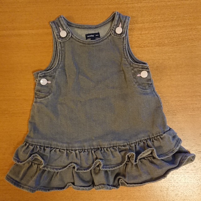 babyGAP(ベビーギャップ)の【babyGAP】70 デニムジャンパースカート キッズ/ベビー/マタニティのベビー服(~85cm)(ワンピース)の商品写真