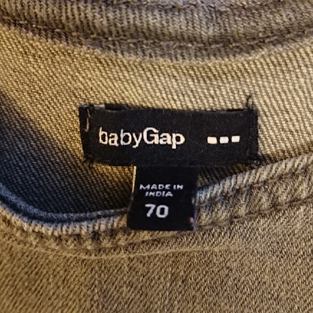 babyGAP(ベビーギャップ)の【babyGAP】70 デニムジャンパースカート キッズ/ベビー/マタニティのベビー服(~85cm)(ワンピース)の商品写真