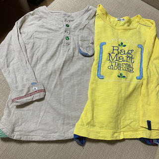 ラグマート(RAG MART)のTシャツ トップス　長袖　長Tシャツ　2枚セット(Tシャツ/カットソー)