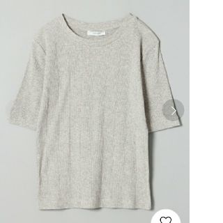 ジーナシス(JEANASIS)の新品 🐼🐾 ジーナシス リブTEE/748015 グレー(Tシャツ(半袖/袖なし))