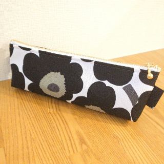 marimekko❁ミニウニッコブラックペンケース　ポーチ型(その他)