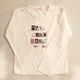 ファミリア(familiar)の【美品】familiar ファミリア 140㎝ 白 長袖Tシャツ 2019秋(Tシャツ/カットソー)