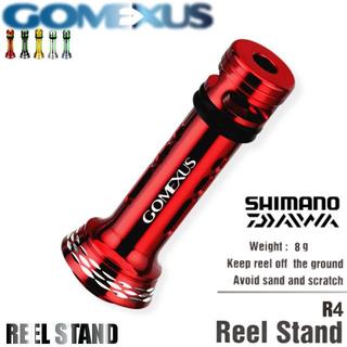 シマノ(SHIMANO)のGomexus【ゴメクサス】シマノ、ダイワ用 リールスタンド レッド(リール)