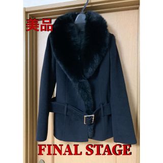 ファイナルステージ(FINAL STAGE)の【美品】FINAL STAGE  ファー付きショートコート【S】(チェスターコート)