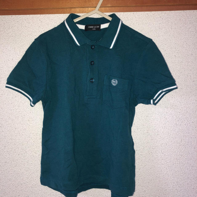 COMME CA ISM(コムサイズム)のポロシャツ　緑　グリーン キッズ/ベビー/マタニティのキッズ服男の子用(90cm~)(Tシャツ/カットソー)の商品写真