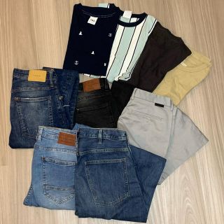 ザラ(ZARA)の【９点セット】ZARA ユニクロ GUなど メンズ 洋服 【送料無料】(デニム/ジーンズ)