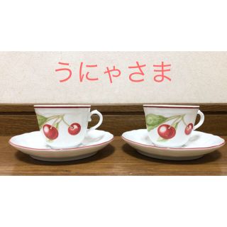 リチャードジノリ(Richard Ginori)のリチャードジノリ　アンティコチェリー　エスプレッソデミタスカップ＆ソーサーペア(食器)