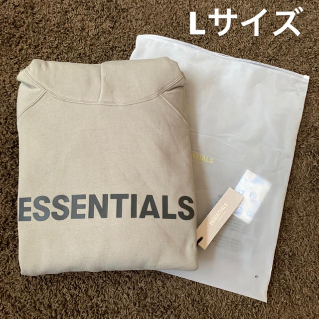 Lサイズ FEAR OF GOD ESSENTIALS パーカー チャコールメンズ