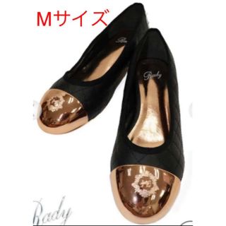 レディー(Rady)のMサイズ　Rady キルティングフラットシューズ　ブラック　新品(バレエシューズ)