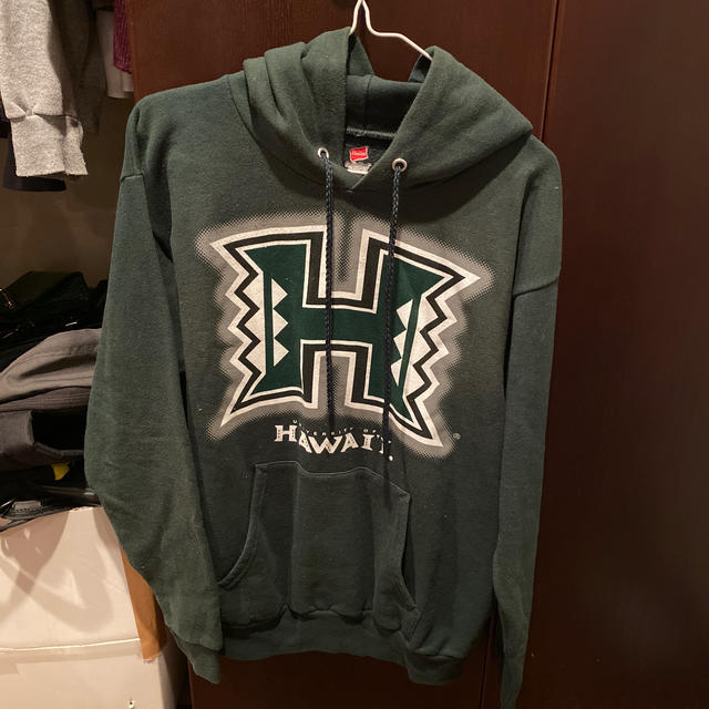 GAP(ギャップ)のHAWAII大学　緑　パーカー　トレーナー レディースのトップス(トレーナー/スウェット)の商品写真