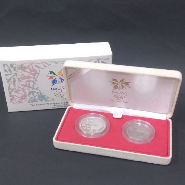 長野オリンピック プルーフセット 5千円銀貨 5百円硬貨美術品/アンティーク