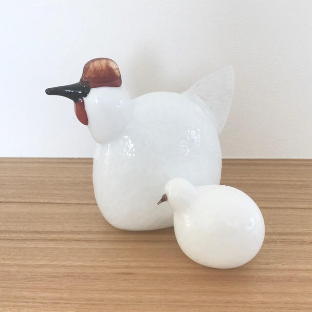 iittala(イッタラ)のイッタラ バード Happy Chicken、Downy chick 親子 インテリア/住まい/日用品のインテリア小物(置物)の商品写真