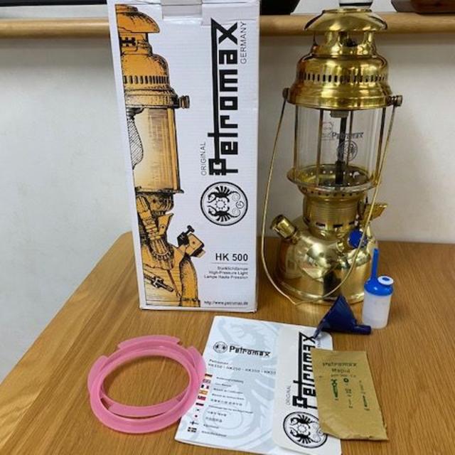 Petromax(ペトロマックス)の【78】ペトロマックス Petromax HK500 高圧ランタン　ブラス スポーツ/アウトドアのアウトドア(ライト/ランタン)の商品写真