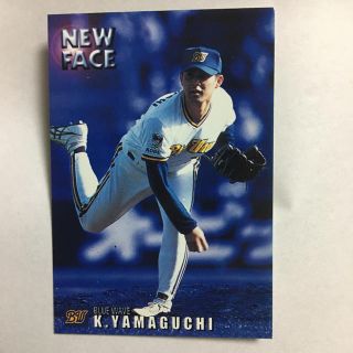 オリックスバファローズ(オリックス・バファローズ)のプロ野球カード2000年 山口和夫 背番号14 オリックス・ブルーウェーブ(スポーツ選手)