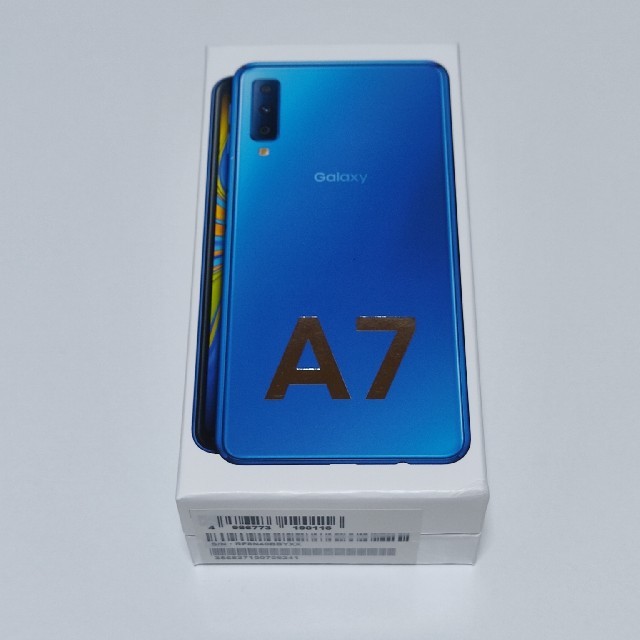 GALAXY A7 ブルー 新品未開封 モバイル シムフリースマートフォン本体 ...