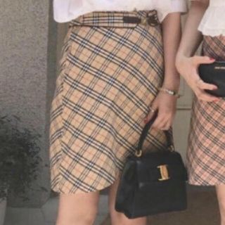 ロキエ(Lochie)のBurberry バーバリー チェック スカート🐻(ミニスカート)