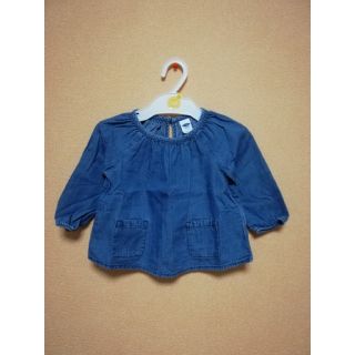 オールドネイビー(Old Navy)のOLD NAVY　デニムブラウス 70(シャツ/カットソー)