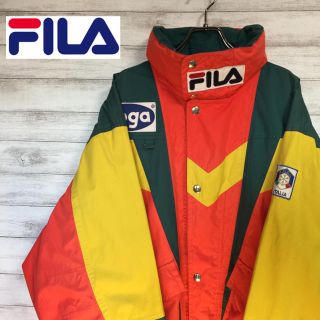 フィラ(FILA)のFILA フィラ　ナイロンジャケット　マルチカラー　90s　送料無料(ナイロンジャケット)