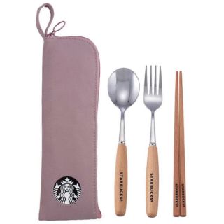 スターバックスコーヒー(Starbucks Coffee)の【新品】 台湾スタバ限定 箸 & スプーン セット(カトラリー/箸)