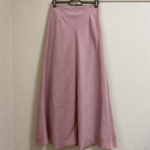 SNIDEL(スナイデル)のSNIDEL スエードペンシルフレアスカート　2018SS サイズ1 レディースのスカート(ロングスカート)の商品写真