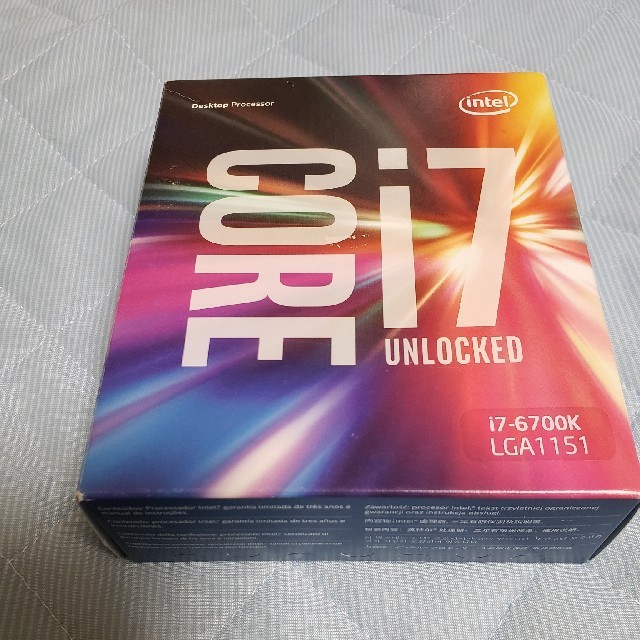 Intel Core i7 6700K ステッカー付き スマホ/家電/カメラのPC/タブレット(PCパーツ)の商品写真