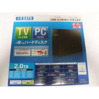 アイオーデータ(IODATA)の外付けHDD 2TB　I・O DATA HDCA-U2.0CKB(PC周辺機器)