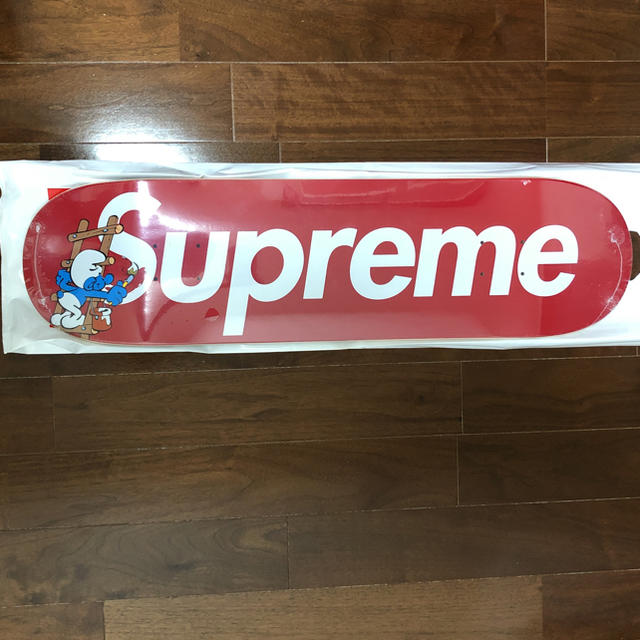 Supreme(シュプリーム)のsupreme smurfs skateboard red スポーツ/アウトドアのスポーツ/アウトドア その他(スケートボード)の商品写真