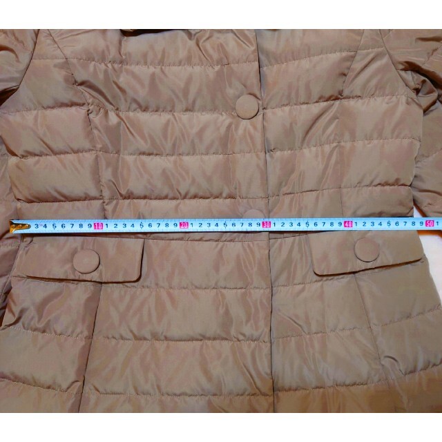 ☆新品未使用品 LESTERA RENOWN ブラウン ダウンコート 2L 42 レディースのジャケット/アウター(ダウンコート)の商品写真