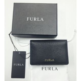 フルラ(Furla)の新品フルラ カードケース名刺入 ブラック(名刺入れ/定期入れ)