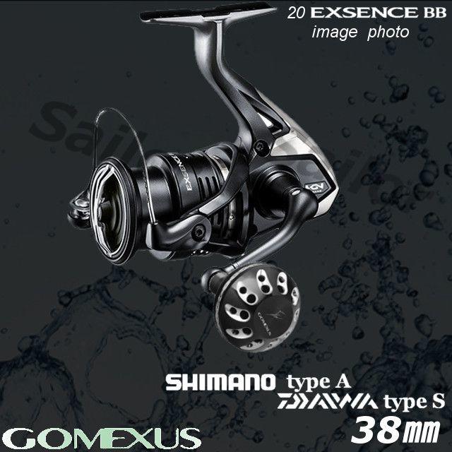 捧呈 ☆パワーハンドルノブ エクスセンス ブラックシルバー 38mm に✨ ゴメクサス リール 捧呈 ☆パワーハンドルノブ エクスセンス ブラックシルバー 38mm に✨ ゴメクサス リール