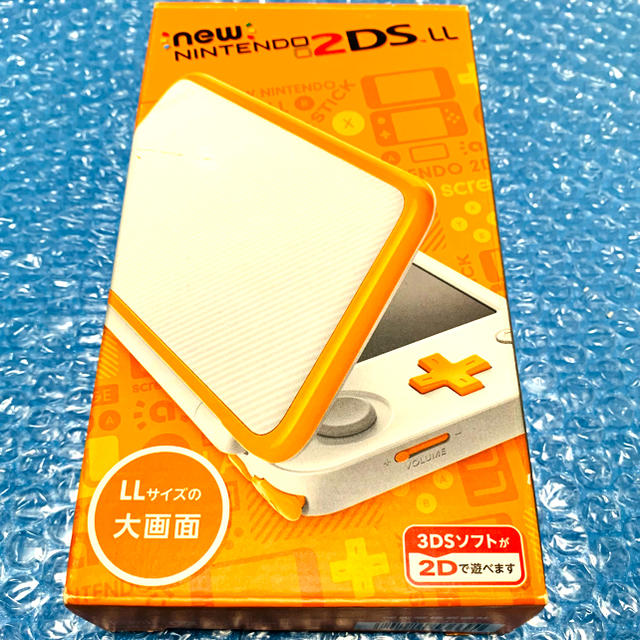 ニンテンドー2DS(ニンテンドー2DS)の新品 未使用　new ニンテンドー2DSLL ホワイト×オレンジ エンタメ/ホビーのゲームソフト/ゲーム機本体(家庭用ゲーム機本体)の商品写真