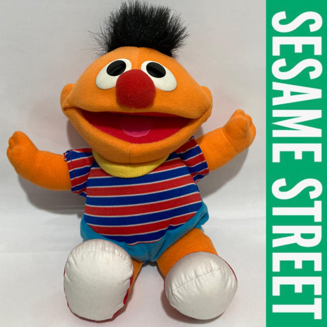 SESAME STREET(セサミストリート)の セサミストリート　ぬいぐるみ　Sesame Street おしゃべり　アーニー エンタメ/ホビーのおもちゃ/ぬいぐるみ(ぬいぐるみ)の商品写真