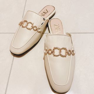 ザラ(ZARA)のZARA ザラ スリッポン フラットシューズ 38(バレエシューズ)