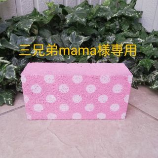 三兄弟mama様専用　レンガ　ペイント(置物)