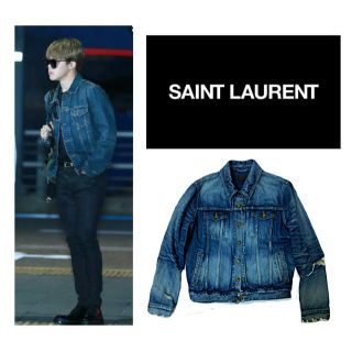 Saint Laurent Paris サンローランパリ デニムジャケット 黒-