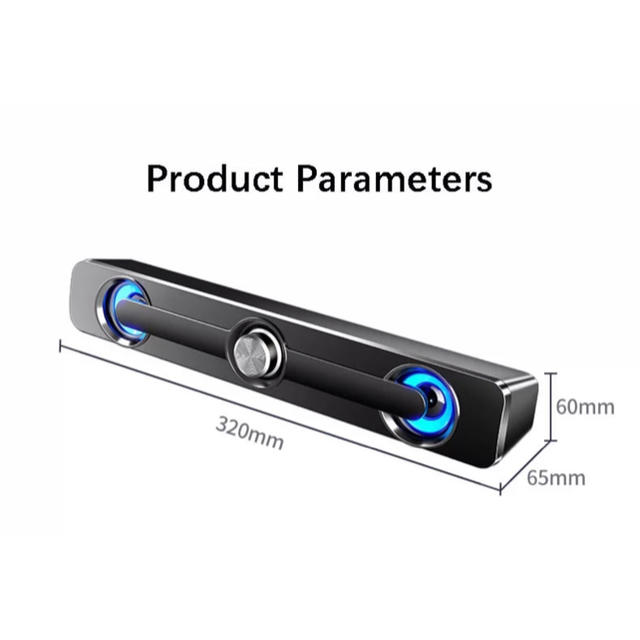 新品　USBブルートゥース音響 ワイヤレススピーカー スマホ/家電/カメラのオーディオ機器(ポータブルプレーヤー)の商品写真