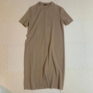 ザラ(ZARA)のベージュワンピース(ロングワンピース/マキシワンピース)