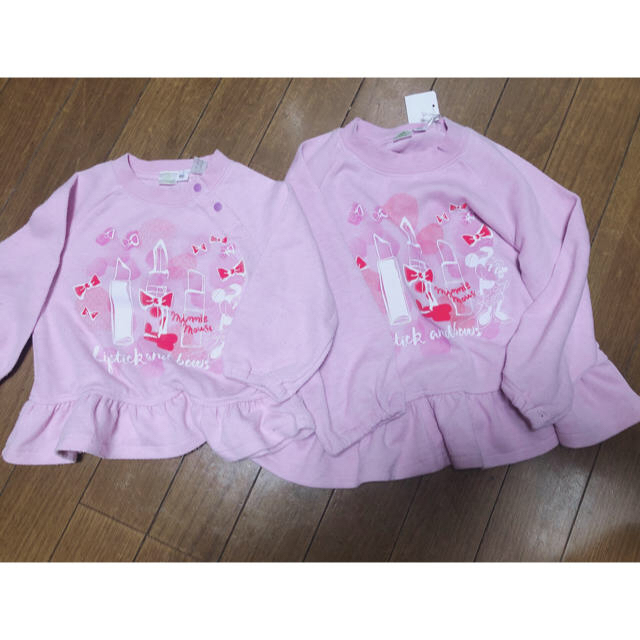 Disney(ディズニー)の姉妹お揃いミニー キッズ/ベビー/マタニティのキッズ服女の子用(90cm~)(Tシャツ/カットソー)の商品写真