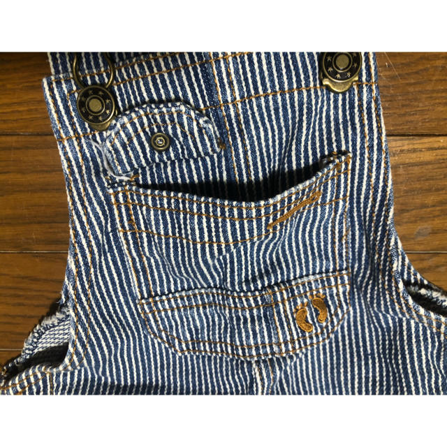 HANG TEN(ハンテン)のHANG TEN デニム ジャンパースカート　80㎝ キッズ/ベビー/マタニティのベビー服(~85cm)(スカート)の商品写真