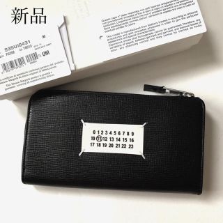 マルタンマルジェラ(Maison Martin Margiela)の新品 メゾン マルジェラ カレンダーロゴ L字ジップ ウォレット 財布(長財布)