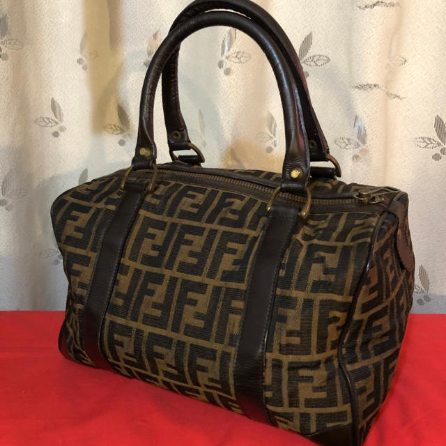 【新品未使用】オールドFENDI ボストンバッグ ズッカ柄