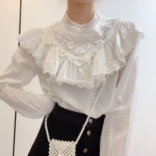 ロキエ(Lochie)のrace volume blouse (シャツ/ブラウス(長袖/七分))