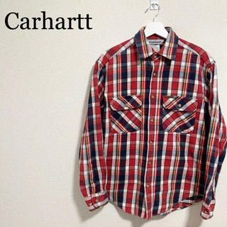 カーハート(carhartt)のカーハート ネルシャツ メンズM チェックシャツ 赤 紺 白 黄色(シャツ)
