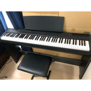 ヤマハ(ヤマハ)のMacca様専用　YAMAHA ヤマハ 電子ピアノ　88鍵　ブラック(電子ピアノ)