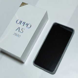 ラクテン(Rakuten)のOPPO A5 2020 ブルー 美品(スマートフォン本体)