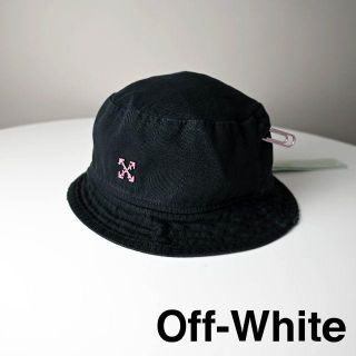 専用 新品 OFF-WHITE BUCKET HAT/BLACK FUCHSIA