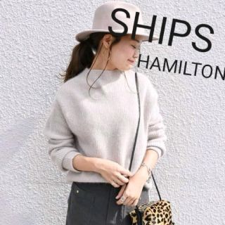 シップス(SHIPS)のSHIPS　シップス★HAMILTON アンゴラハイネックプルオーバー　ベージュ(ニット/セーター)