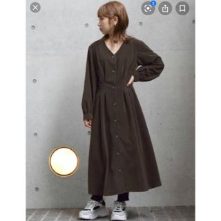 ダブルクローゼット(w closet)のw closet コーデュロイワンピース(ロングワンピース/マキシワンピース)