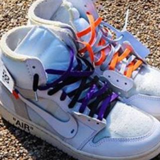 ナイキ(NIKE)のキングマサ aoos kixsix シューレース ナイキ offwhite(その他)